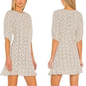 FAITHFULL THE BRAND Ditsy Floral Ruffled Hem Dress